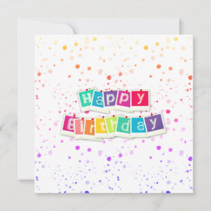 Happy birthday card