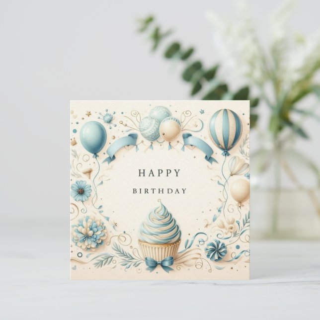 happy birthday card  (Standing Front)