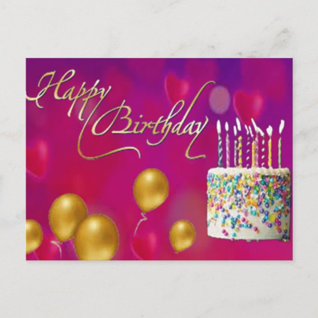 Happy Birthday Card (Front)