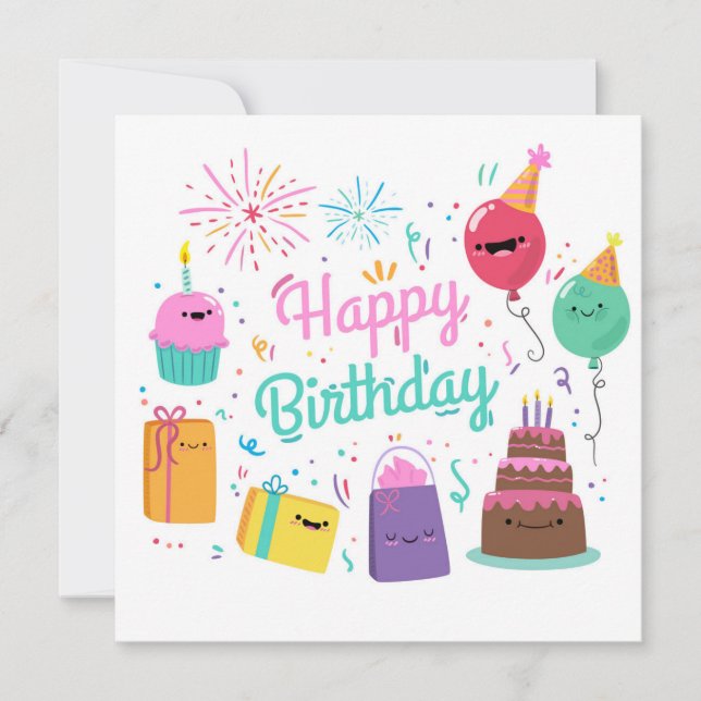 Happy Birthday Card (Front)