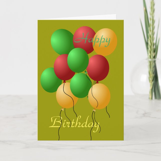 Happy Birthday Card (Front)