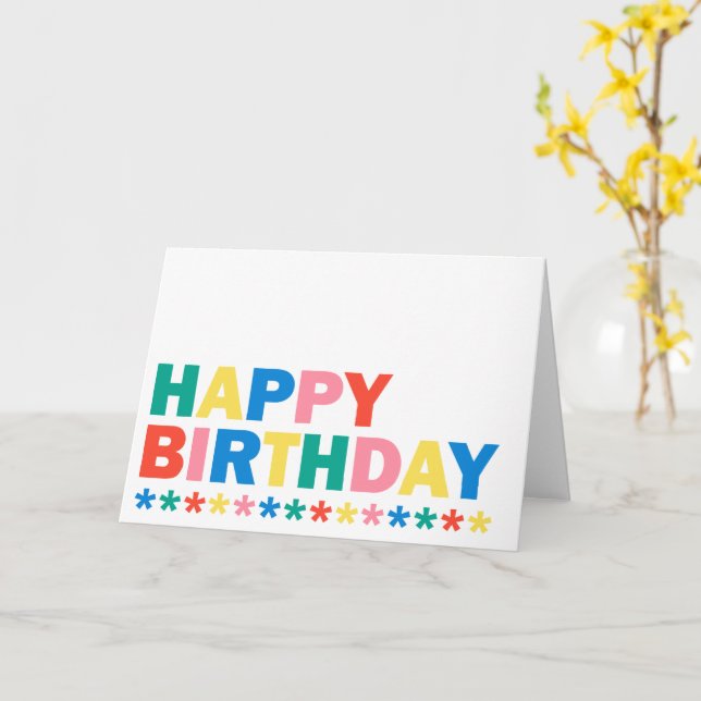 Happy birthday card (Yellow Flower)