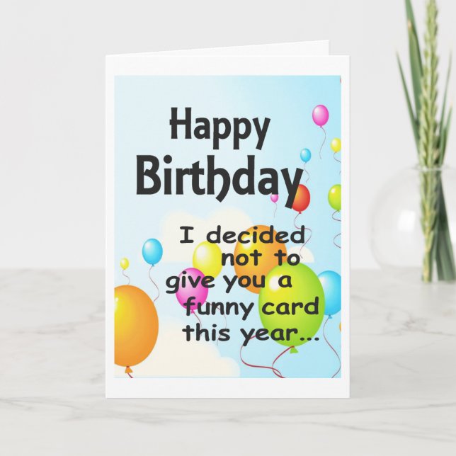 Happy Birthday Card (Front)