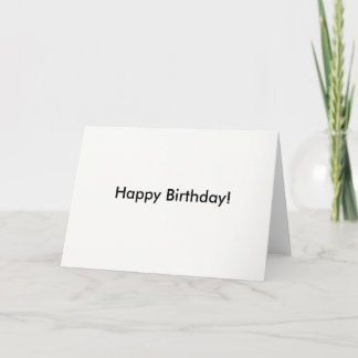 Happy Birthday Card