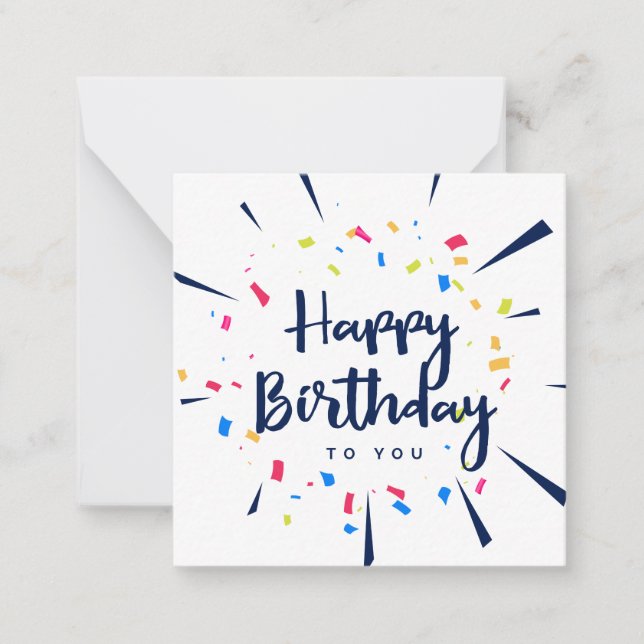 Happy Birthday Card (Front)