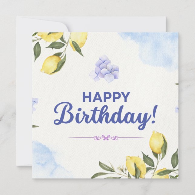 Happy Birthday Card (Front)