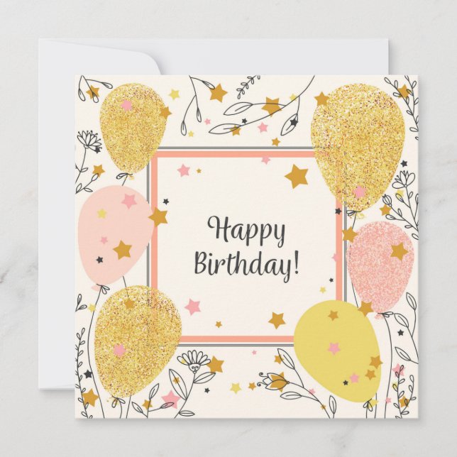 Happy Birthday Card (Front)