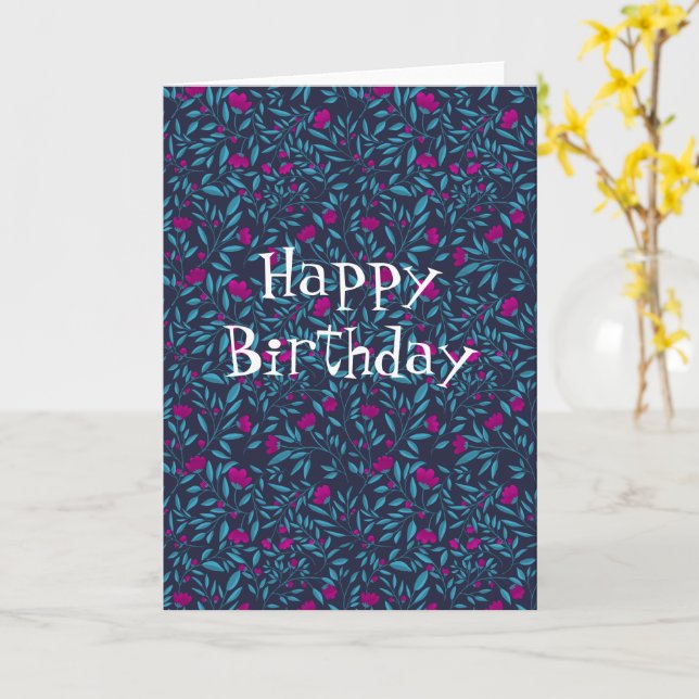 happy birthday Card (Yellow Flower)