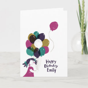 Happy Birthday Card Balloons