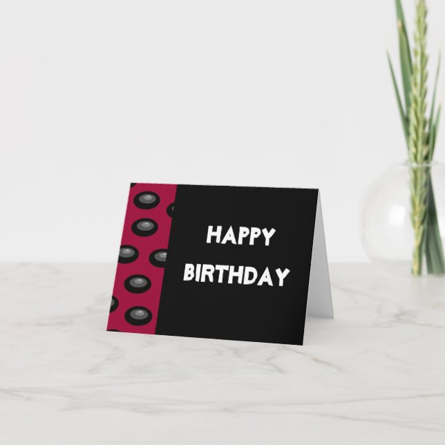 Happy Birthday card (blank inside) (Front)