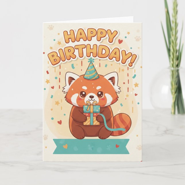 happy birthday card cute for women (Front)