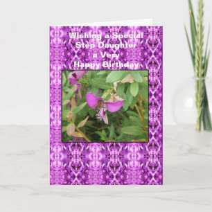 Happy Birthday Card For A Step Daughter Bee
