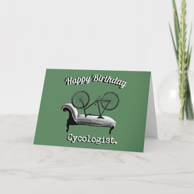 Happy Birthday Card for Cyclists (Front)