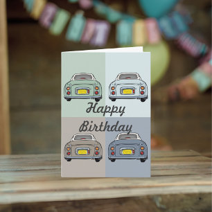 Happy Birthday Card for Figaro Cars