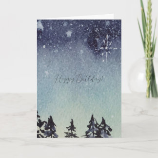 Happy Birthday Card For Him,night sky