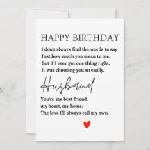 Happy Birthday Card for My Husband