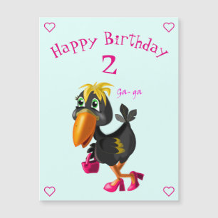 Happy Birthday Card - Funny Bird - Your Age / Year