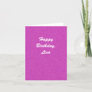 Happy Birthday Card Hot Pink Pointillize