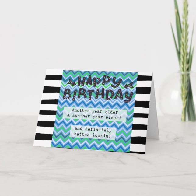 Happy Birthday Card, Humour Funny Card (Front)