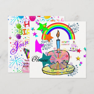Happy Birthday Card Invitation