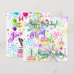 Happy Birthday Card Invitation