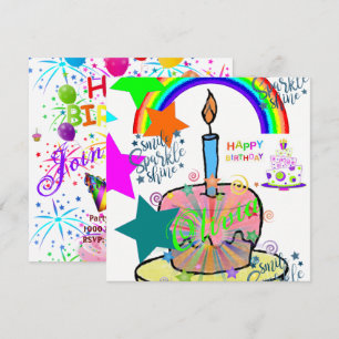 Happy Birthday Card Invitation