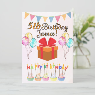 Happy Birthday Card Personalised