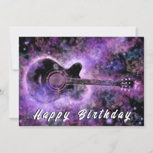 Happy Birthday Card Romantic Guitar Music