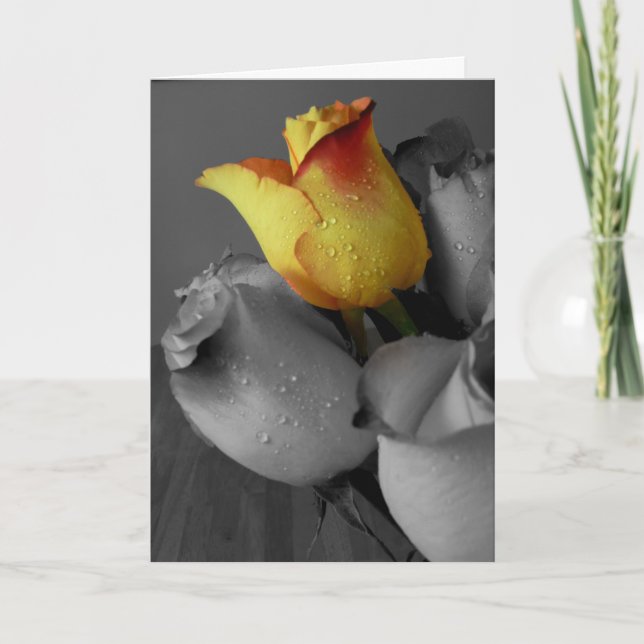 Happy Birthday Card-Rose Card (Front)