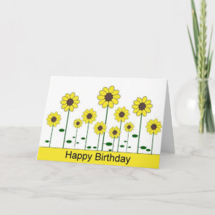 Happy Birthday Card (sunflower)