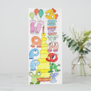 Happy Birthday Cartoon Bubble Characters