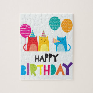 Happy Birthday Cartoon Jigsaw Puzzle