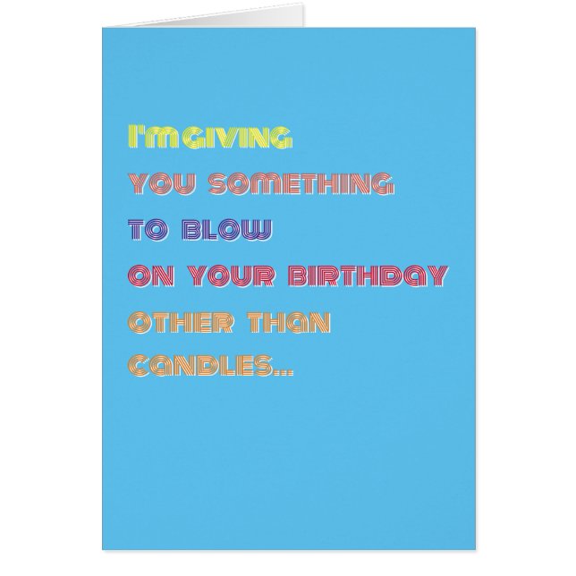 Happy Birthday Cash Money Funny Adult Humour Card (Front)