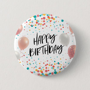 Happy Birthday celebration 6 Cm Round Badge