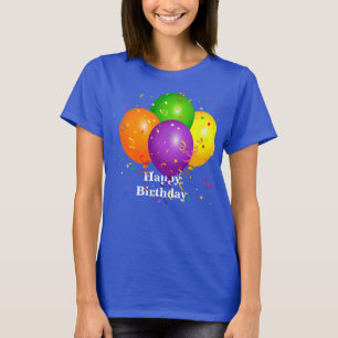 "Happy Birthday," Celebration Balloons T-Shirt