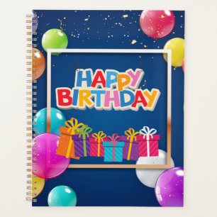Happy Birthday Celebration Calendar Planner