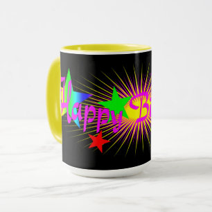 Happy Birthday celebration, fun and colorful Mug