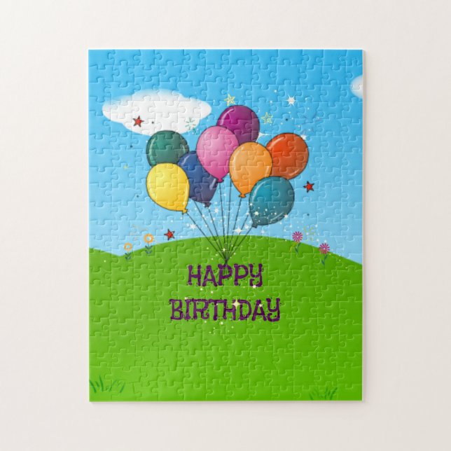 Happy Birthday Celebration Jigsaw Puzzle (Vertical)