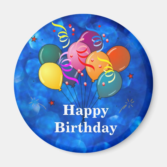 "Happy Birthday," Celebration,  Magnet (Front)