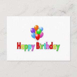 Happy Birthday Celebration Party Enclosure Card
