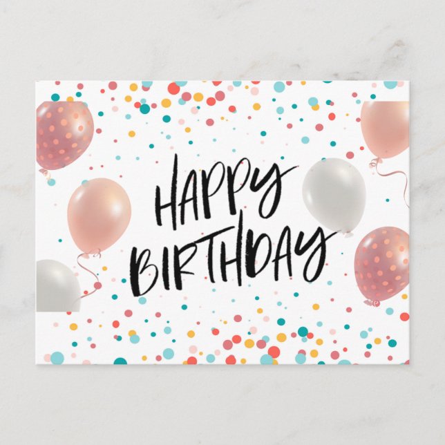 Happy Birthday celebration Postcard (Front)