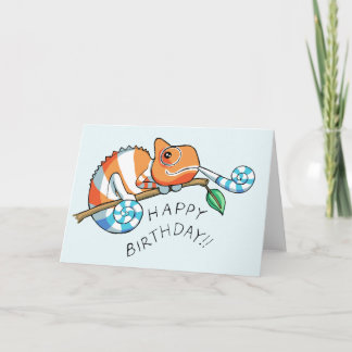 Happy Birthday Chameleon Card
