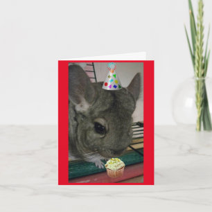 Happy Birthday Chinchilla Card