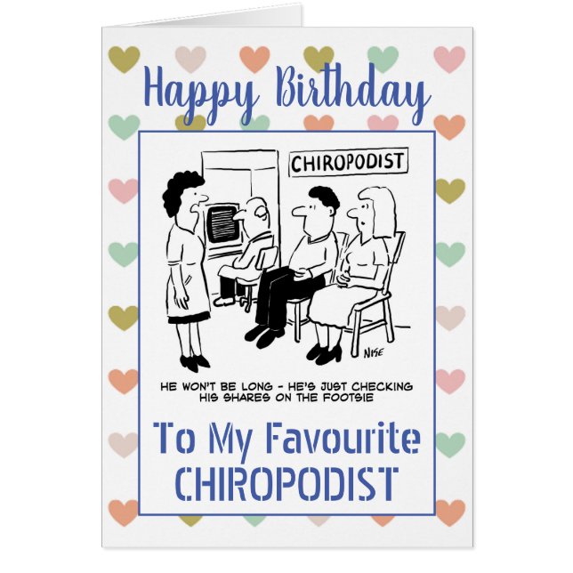 Happy Birthday Chiropodist (Front)