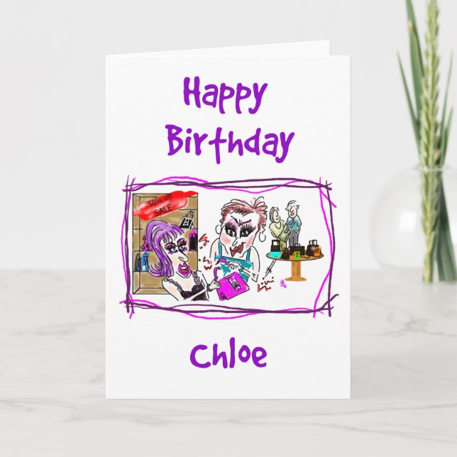 Happy Birthday - Chloe Card (Front)