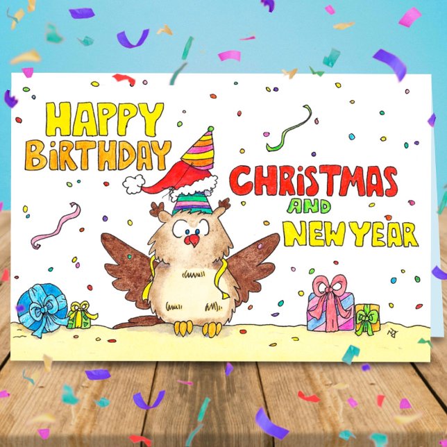 Happy Birthday, Christmas and New Year card (Creator Uploaded)