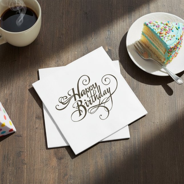 Happy Birthday Classic Collection Napkin (Happy Birthday Classic Collection Napkins)