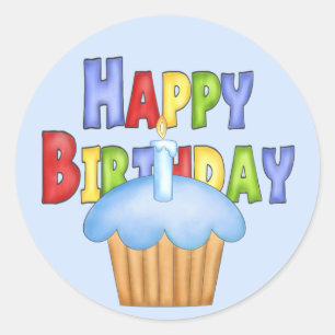 Happy Birthday Classic Round Sticker