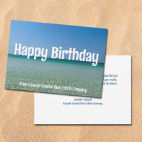 Happy Birthday Coastal Company Personalised Flat