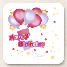 Happy Birthday Coasters